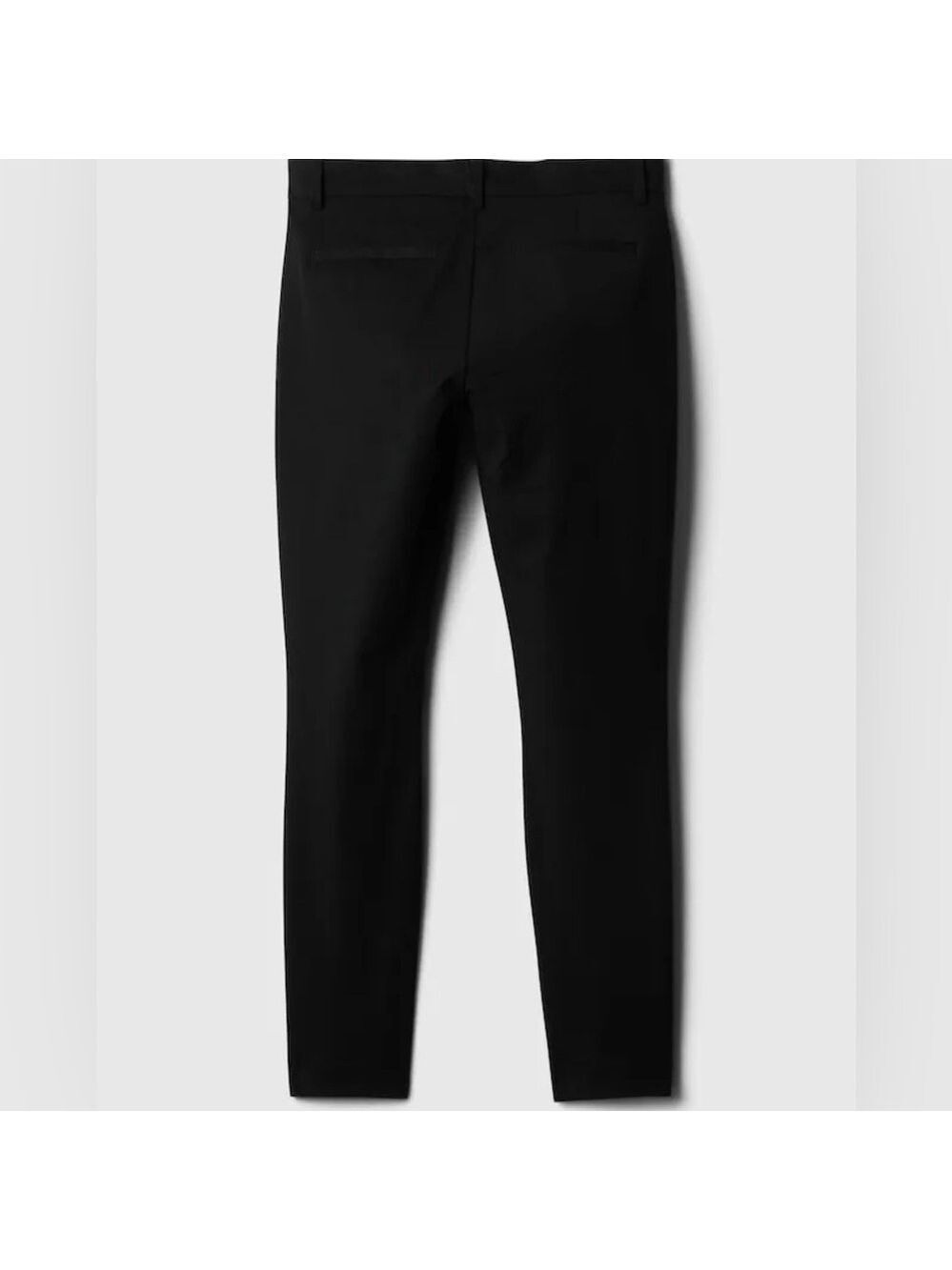 Gap Signature Skinny Ankle Mid Rise Black Trouser Pants in Bi-Stretch Weave - Picture 9 of 15